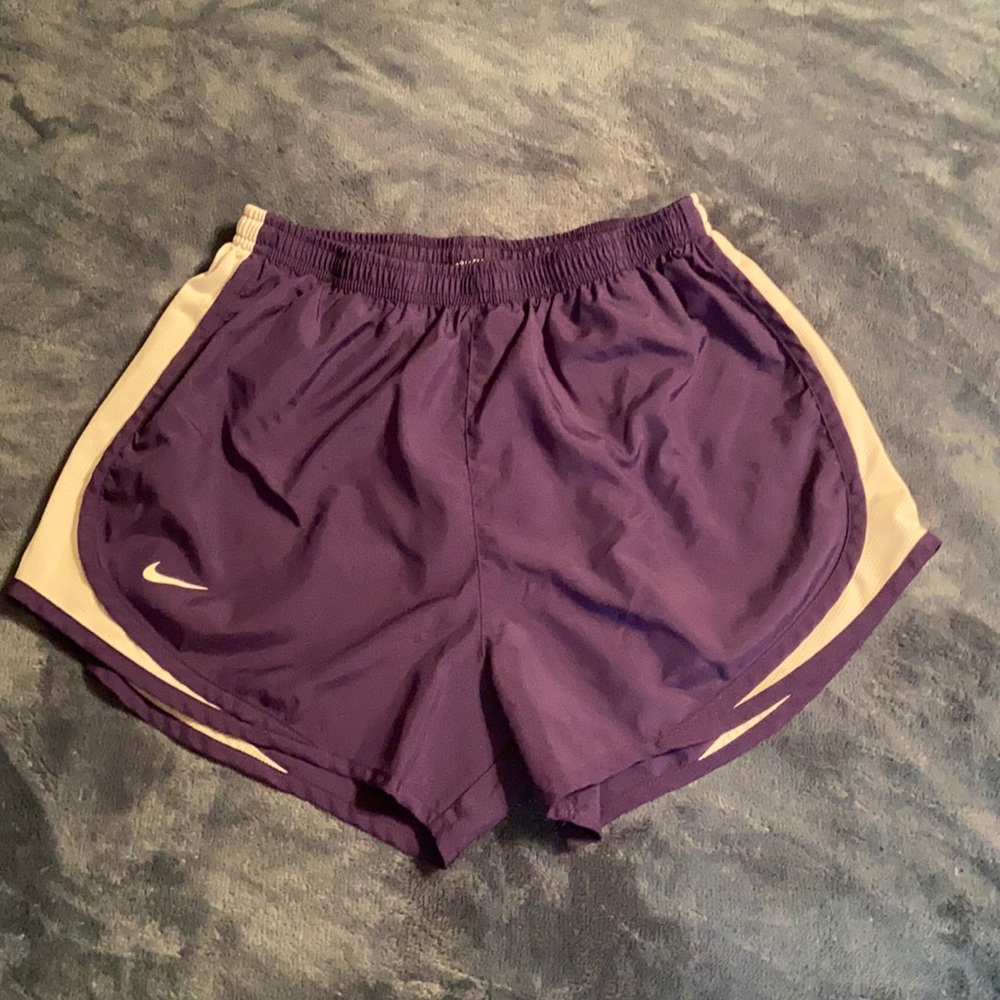 3 for $10 Nike Dri-FIT Shorts purple & white